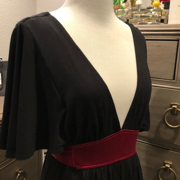 Bebe Black/Red Dress - Picture 2 of 5